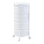 [en.casa] Keukentrolley Steigen met 4 manden rond staal 74,5, Huis en Inrichting, Keuken | Keukenbenodigdheden, Verzenden, Nieuw