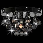 Plafondlamp met smoky kralen rond G9 zwart (Lampen), Verzenden