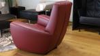 Fauteuil Label Longa  rood REFURBISHED, Huis en Inrichting, Fauteuils, Ophalen of Verzenden, Zo goed als nieuw, 75 tot 100 cm