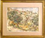 André Goiran (1918-2011) - Paesaggio con Ulivi