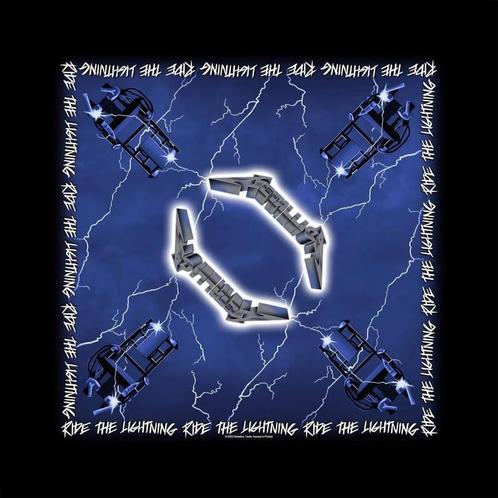 Metallica - Ride the Lightning - Bandana officiële merchandi, Verzamelen, Muziek, Artiesten en Beroemdheden, Kleding, Nieuw, Ophalen of Verzenden