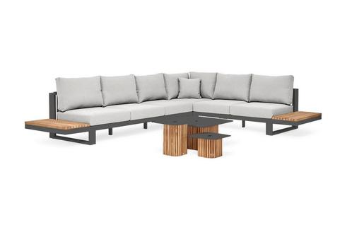 Suns Savona Sunbrella carbon grey platform loungeset rechts, Tuin en Terras, Tuinsets en Loungesets, Ophalen of Verzenden