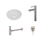 Sani Royal Solid Surface Waskomset Aquino rond RVS, Doe-het-zelf en Verbouw, Sanitair, Nieuw