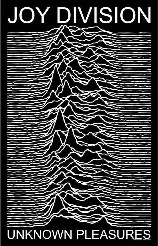 Joy Division - Unknown Pleasures Textielposter off.merch., Verzamelen, Muziek, Artiesten en Beroemdheden, Poster, Artwork of Schilderij