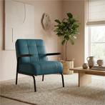 Leren fauteuil Ahead - Toledo Turquoise (blauw), Bohemian, Eigentijds, Industrieel, Klassiek, Modern, Retro, Romantisch, Scandinavisch, Vintage