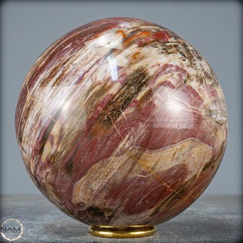 Natuurlijke sfeer van versteend hout- 3093.14 g, Verzamelen, Mineralen en Fossielen