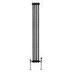 Traditionele 2-kolomsradiator - 1800 x 202 mm - Zwart, Doe-het-zelf en Verbouw, Verwarming en Radiatoren, Verzenden, Nieuw