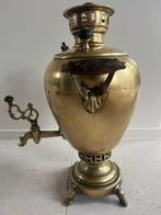Samovar - Messing - Russisch messing samovar, Antiek en Kunst