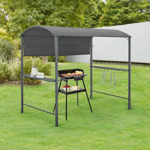 Steakhouse Pyrgos BBQ paviljoen 215x220x140 cm brandvertrage, Tuin en Terras, Partytenten, Nieuw, Verzenden