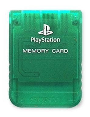 Sony Playstation 1 - Memory Card - Groen, Spelcomputers en Games, Spelcomputers | Sony PlayStation Consoles | Accessoires, Zo goed als nieuw
