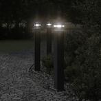 vidaXL Buitenvloerlampen 3 st met stopcontact 80 cm, Tuin en Terras, Buitenverlichting, Verzenden, Nieuw