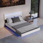 Zwevend Bed Lissabon - 140x200cm - Kunstleer - Incl. LED - W, Verzenden, Nieuw
