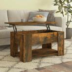 vidaXL Salontafel 79x49x41 cm bewerkt hout gerookt, Huis en Inrichting, Tafels | Salontafels, Minder dan 50 cm, 50 tot 100 cm