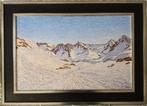 Franse school (XX) - Winters impressionistisch berglandschap, Antiek en Kunst, Kunst | Schilderijen | Klassiek