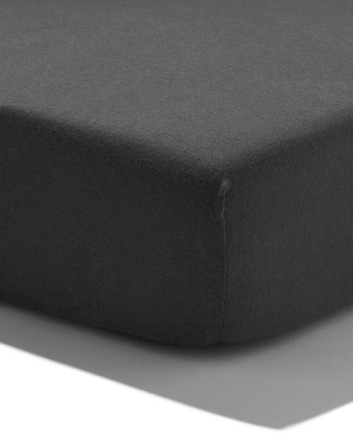 HEMA Splittopper hoeslaken jersey 180x220 donkergrijs, Huis en Inrichting, Slaapkamer | Beddengoed, Nieuw, Verzenden