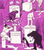 Beroemde doden van 1933 op spotprent (lijst optie, Lithos), Antiek en Kunst, Verzenden