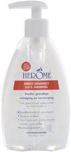 HEROME DIRECT DESINFECT S.O.S. HANDGEL ONGEPARFUMEERD FLAC.., Verzenden, Nieuw