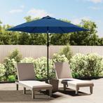 vidaXL Parasol met metalen paal 300 cm blauw, Tuin en Terras, Verzenden, Nieuw