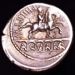 Romeinse Republiek. L. Marcius Philippus. Denarius Minted in