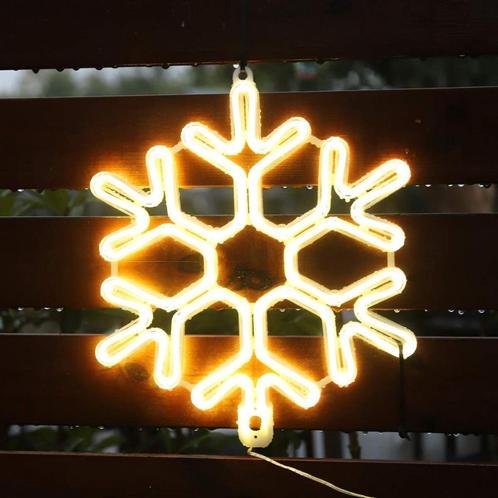 LED Sneeuwvlok kerst - 40cm - Warm wit, Diversen, Kerst, Nieuw, Ophalen of Verzenden