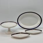 Boch Frères, La Louvière - Dienblad (4) - Aardewerk, Emaille, Antiek en Kunst