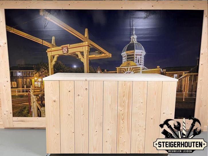Steigerhouten Toonbank / Balie DELUXE, Zakelijke goederen, Kantoor en Winkelinrichting | Winkel en Inventaris, Ophalen of Verzenden