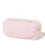 HEMA Etui dubbele rits fluffy roze, Verzenden, Nieuw