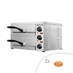 GGM Gastro | Elektrische mini Pizza/Tarte flambée oven - 2x, Zakelijke goederen, Horeca | Keukenapparatuur, Verzenden, Nieuw in verpakking