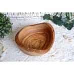 Snackschaaltje RUSTIC rond (Ø ca. 14 cm) van olijfhout, Huis en Inrichting, Verzenden, Nieuw