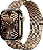 Apple Watch Series 10 42 mm titanium kast goud op Milanees, Verzenden, Zo goed als nieuw