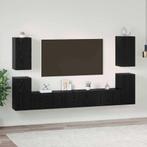 vidaXL Tv-meubelset 7 pcs Zwart eiken 60 x 30 x 30 cm, Verzenden, Nieuw, 50 tot 100 cm, Minder dan 100 cm