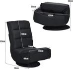 Fauteuil - Relaxstoel - Loungestoel - Zwart - COSTWAY, Huis en Inrichting, Fauteuils, Verzenden, Zo goed als nieuw