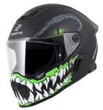 Bogotto Rapto Reptile Mat Zwart Groen Motorhelm, Nieuw met kaartje, Overige merken, Heren, Verzenden