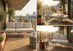 Tailor Palma ligbed én 3 zitsbank beige/sand |, Tuin en Terras, Ophalen of Verzenden, Nieuw