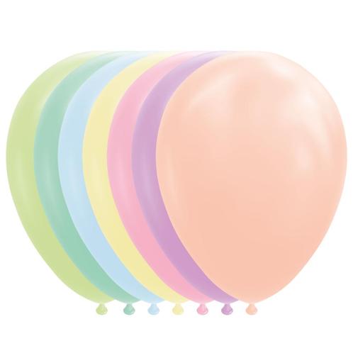 Gekleurde Ballonnen Pastel Macaron 30cm 10st, Hobby en Vrije tijd, Feestartikelen, Nieuw, Verzenden
