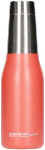 Asobu Oasis Water fles 600 ml- Peach, Antiek en Kunst, Antiek | Servies los, Verzenden