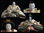 Set van keizer en keizerin Hina-poppen - Zijde - Japanese -
