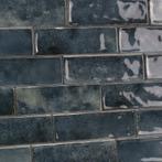 Wandtegels handvorm 6,5x20 cm Denim blauw glans-0,78m², Doe-het-zelf en Verbouw, Tegels, Verzenden, Nieuw