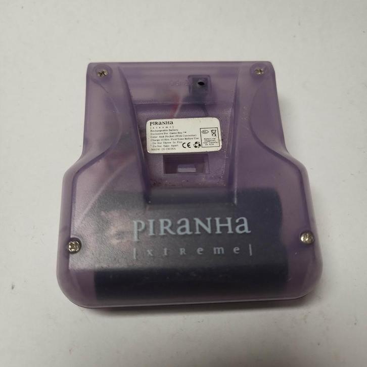 Piranha Xtreme Transparant Paars Battery Pack GB, Spelcomputers en Games, Games | Nintendo Game Boy, Ophalen of Verzenden