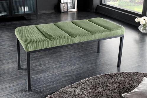 Design bank PETIT BEAUTE 80cm groen koord zwart frame -, Huis en Inrichting, Banken | Bankstellen, Ophalen of Verzenden