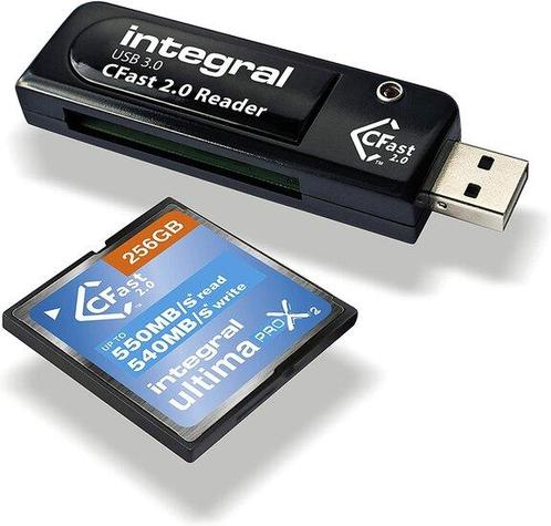 Integral CFast USB-A Kaartlezer, Audio, Tv en Foto, Fotografie | Accu's en Batterijen, Nieuw, Ophalen of Verzenden
