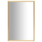 vidaXL Spiegel 60x40 cm goudkleurig, Huis en Inrichting, Woonaccessoires | Spiegels, Verzenden, Nieuw