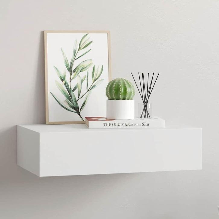 Zwevend Schap Wit | Retourdeal | Stijlvol & Goedkoop, Huis en Inrichting, Woonaccessoires | Wandplanken en Boekenplanken, Nieuw
