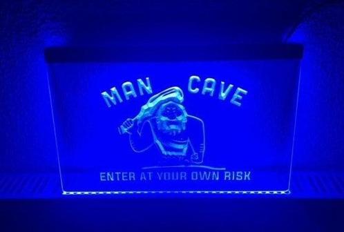 Mancave neon bord lamp LED verlichting reclame lichtbak XL *, Verzamelen, Merken en Reclamevoorwerpen, Nieuw, Verzenden
