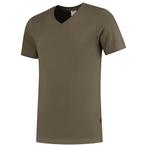 Tricorp TFV160 T-shirt v-hals legergroenn, Doe-het-zelf en Verbouw, Veiligheidskleding, Nieuw, Verzenden