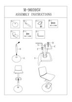 BARKRUK MET LIFT HOOG WIT CM 43X49,5X85,5-107(ZITTING CM, Ophalen of Verzenden, Nieuw