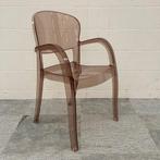 Outlet Design stoel Grand Soleil, transparant bruin Nieuw, Huis en Inrichting, Stoelen, Ophalen of Verzenden, Nieuw, Stof, Eén