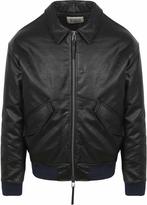 Scotch and Soda Faux Leather Bomberjack Zwart maat L Heren, Kleding | Heren, Jassen | Winter, Maat 52/54 (L), Verzenden, Zwart