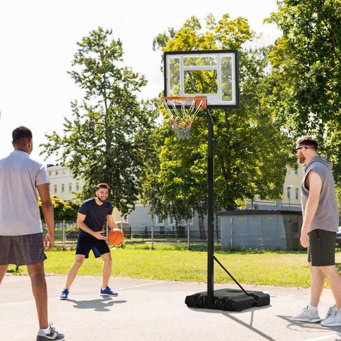 Basketbalstandaard - Flexibel - Verstelbaar - Zwart, Sport en Fitness, Basketbal, Nieuw, Ophalen of Verzenden