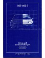 1981 PORSCHE 928 | 928 S KLEUREN EN INTERIEUR BROCHURE, Boeken, Nieuw, Porsche, Author